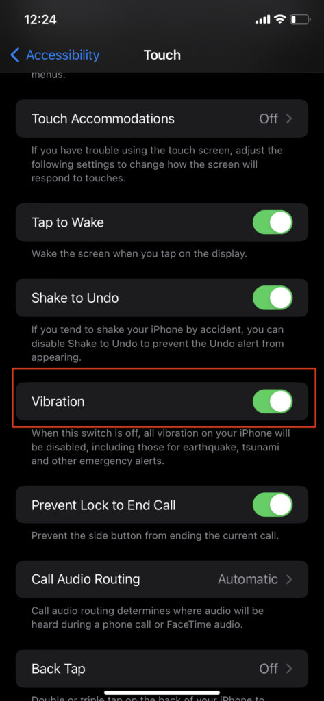 make iphone vibrate